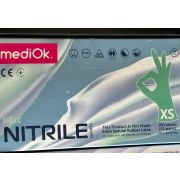 Перчатки нитриловые зеленые (мятные) р-р XS/50 Медиок 4 гр