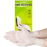 Перчатки из ТПЭ «Elegreen» прозрачные р-р М50 пар