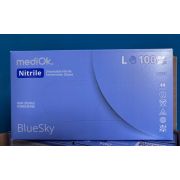 Перчатки нитриловые голубые р-р L /50 Медиок 3,5 гр